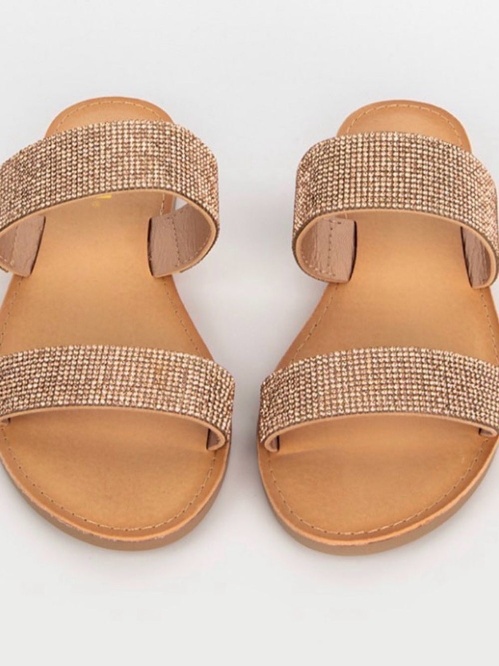 Soda My Time to Shine Sandals Rose Gold
